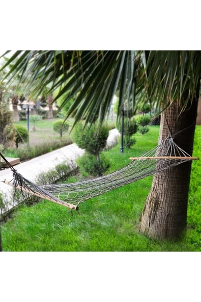 crude made Tek Kişilik Hamak, Portatif Fortis Örgü Hamak, Salıncak 90 X 190 Cm. ürün görseli