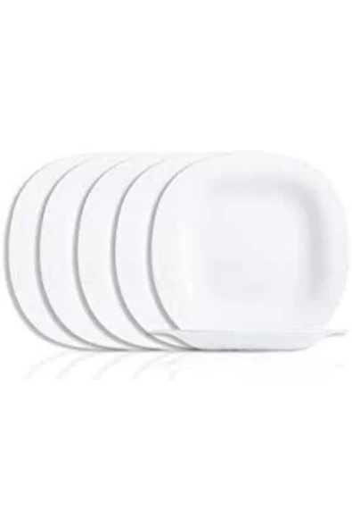 Luminarc Carine 27 Cm 6 Adet Beyaz Servis Yemek Tabağı - Resim 4