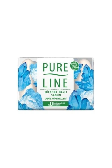 Pure Line Pure Bitkisel Bazlı Sabun Deniz Mineralleri 70 gr 4'lü ürün görseli 1