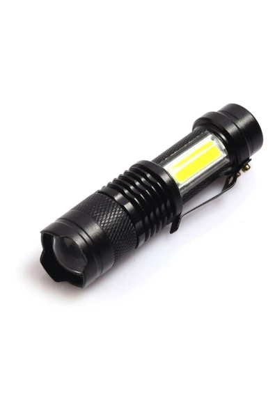 ŞEKER GİBİ Gold Silver Gs-530 Usb Ile Şarj Edilebilir T6 Led El Feneri - Resim 2