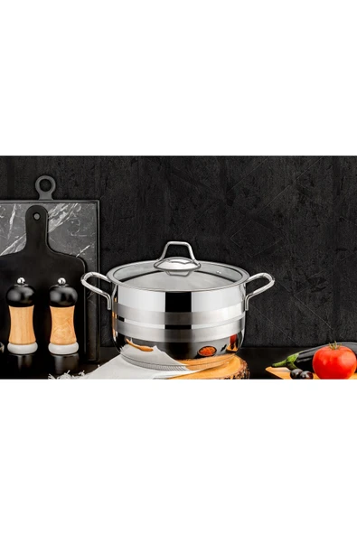 MUTFAKTAN2020 Ekin 2 Parça 18 Cm Derin Tekli Tencere ürün görseli 1