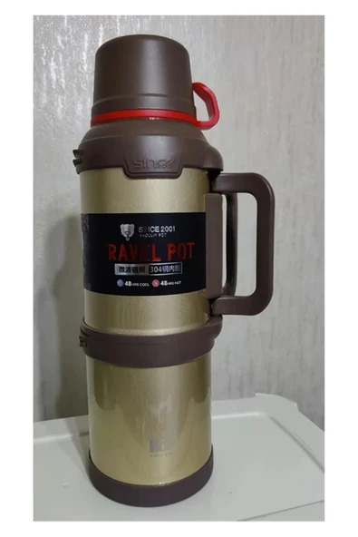 TAKTİK Çelik Termos 4 Litre Kamp Aile Boy 48 saate kadar dayanıklı ürün görseli