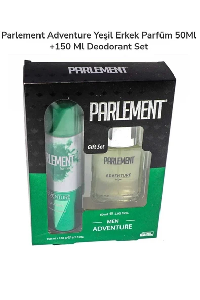CARTELLA HOME Parlement Adventure Yeşil Erkek Parfüm 50ml+150 Ml Deodorant Set ürün görseli 1