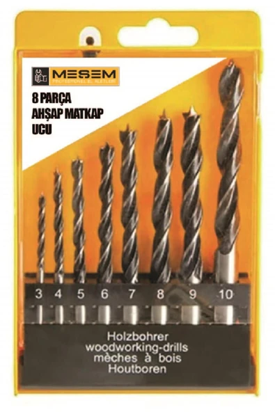 Meşem MEŞEM 1437 8 PARÇA AHŞAP UÇ SETİ ürün görseli