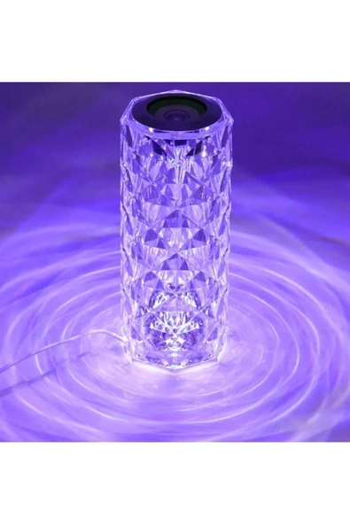 Egonex Bluetooth Ve Led Baglantılı Kristal Dekoratif Masa Lambası - Resim 3