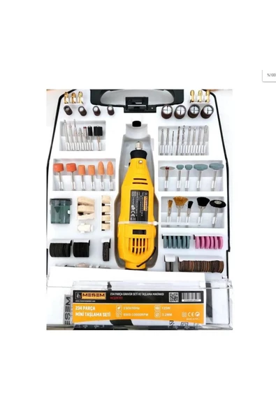 Meşem MEŞEM-927 234 PARÇA GRAVÜR SETİ VE TAŞLAMA MAKİNASI ürün görseli 1