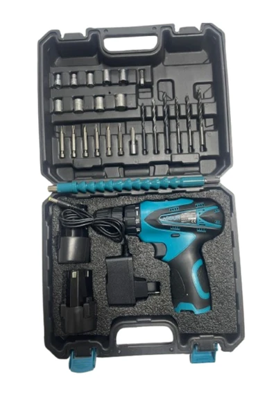 ASR 12v Çift Akülü Vidalama Metal Şanzıman Şarjlı Matkap ürün görseli 1