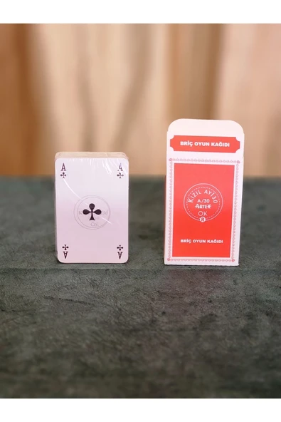 MAÇaccessory KIZILAY BRİÇ 52 OYUN KAĞIDI A30 12 Lİ DESTE - Resim 7
