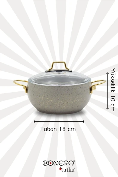 Hırdavatistan Marbella 7 Parça (18-20-24) Cm Ten. 24cm Tav. Set Güveç Model - Resim 2