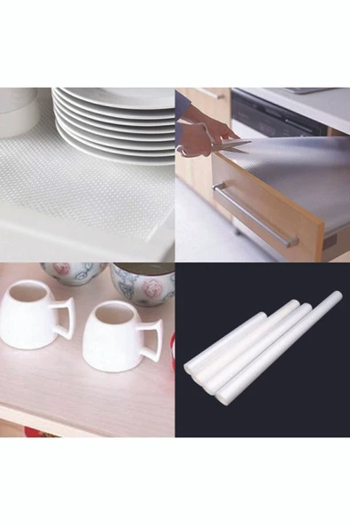 45 cm X 10 m cm Eva Raflık Kaymaz Dolap Içi Çekmece Raf Örtüsü Kaydırmaz - Resim 3