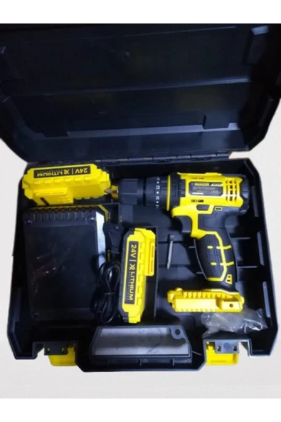 Meşem Şarjlı Vidalama 24v Çift Akülü - Resim 2