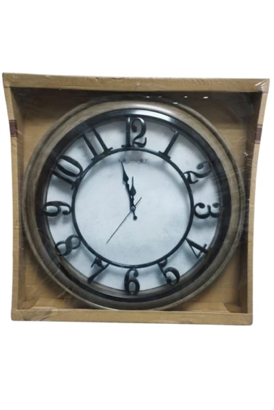 Hırdavatistan GALAKSİ PREMİUM DUVAR SAATİ 45X45 SESSİZ ÇALIŞIR ürün görseli 1