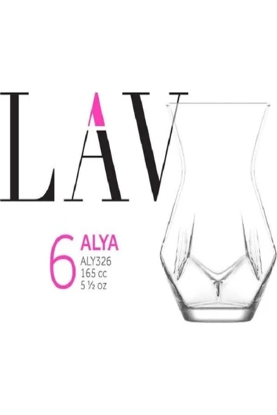 SEBAT HOME Alya Çay Bardağı 6'lı Aly326 - Resim 2