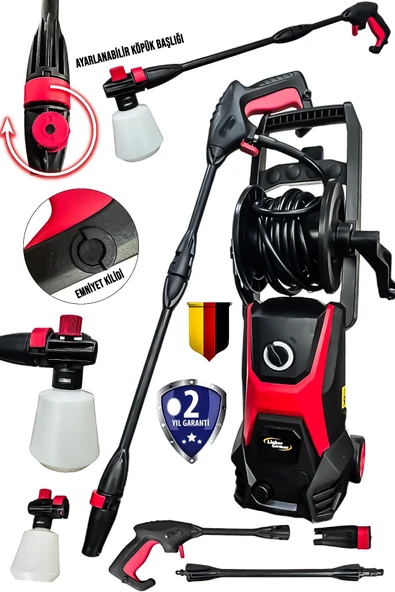 çaycup Teknoloji LYK180 Elektrikli Başlık Ayarlı Yüksek Basınçlı 180 Bar/Psi Bahçe Ve Oto Yıkama Makinesi ürün görseli 1
