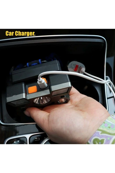 Fenercimağaza 5led Dahili Pil Usb Şarj Edilebilir Kafa Feneri Lambası - Resim 6