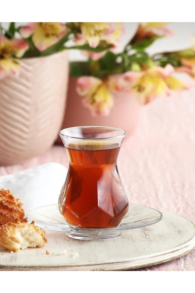 Paşabahçe Lav Alya Çay Bardağı 6'lı Yeni Model Modern Bardak ürün görseli 1