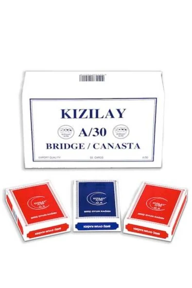 Kızılay A/30 Bridge Poker Oyun Kağıdı 2x12 Deste ürün görseli