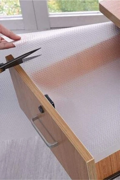 45 cm X 10 m cm Eva Raflık Kaymaz Dolap Içi Çekmece Raf Örtüsü Kaydırmaz - Resim 5