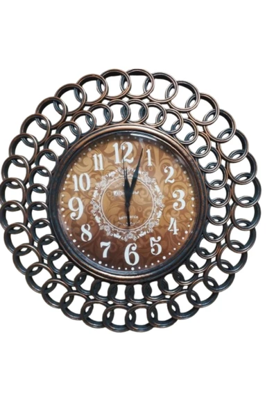 Hırdavatistan PREMİUM ANTİK DUVAR SAATİ 45X45 SESSİZ ÇALIŞIR ürün görseli 1