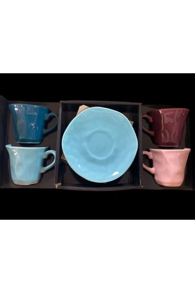 çaycup 8 parça organik kahve takımı - Resim 2