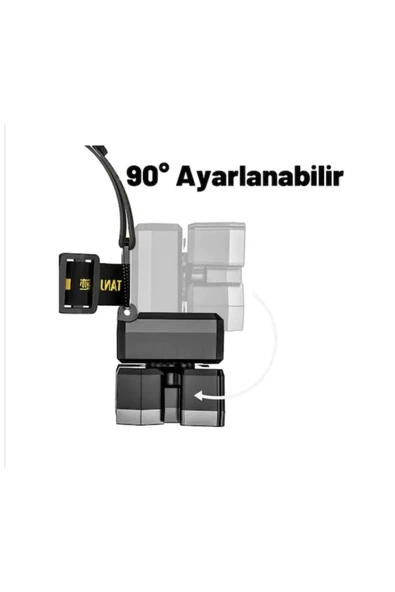 EMEN HOME 5LED Dahili Pil USB Sarj Edilebilir Kafa Feneri Lambasi - Resim 4