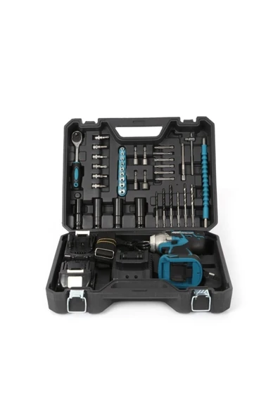 Hırdavatistan Kömürsüz Torklu& Full Setli Somun Sıkma 36 Volt 5000 Mah - Resim 4