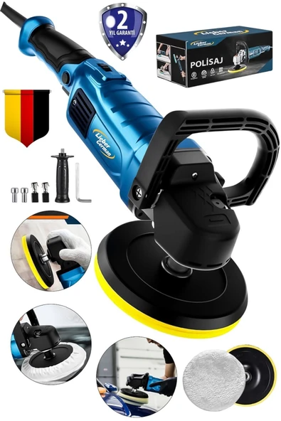 çaycup Kimmer Plus Serii Cp1200 Bakır Sargı 6 Kademe Devir Ayarlı Pasta Cila Zımpara Polisaj Makinesi - Resim 4