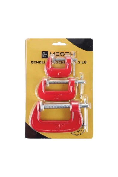 Meşem Mengene 3 Lü Set -çeneli G Tipi ürün görseli