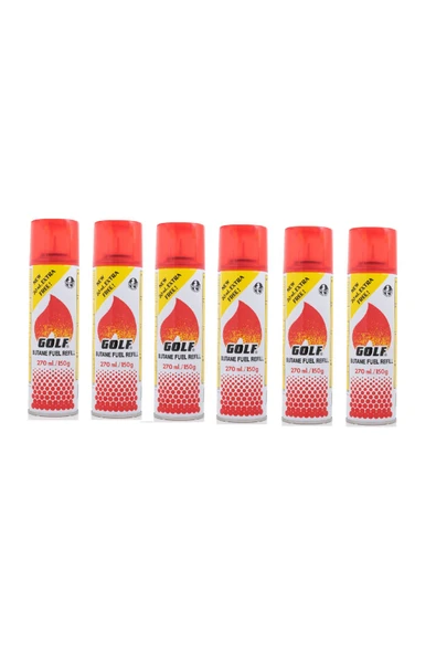 çaycup Golf Çakmak Gazı 270 ml 1x6 6 Adet ürün görseli