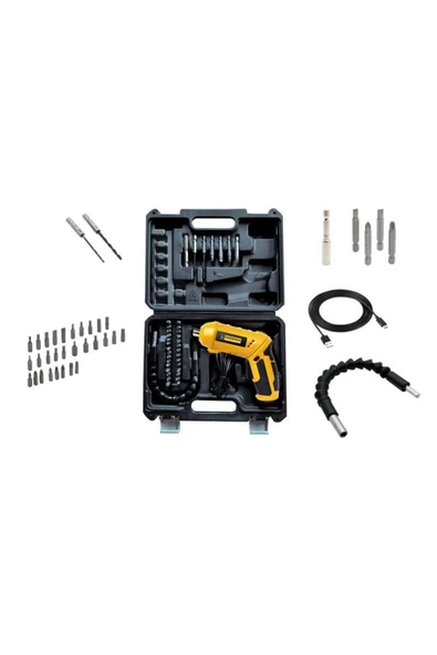 Meşem MEŞEM 141 ŞARJLI TORNAVİDA SETİ DÖNERLİ GÖVDE 37 PARÇA ürün görseli 1