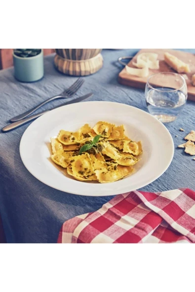 Friends Time Beyaz Makarna Tabağı 28 Cm 6lı Set ürün görseli 1