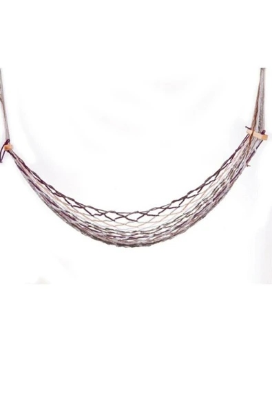 crude made Tek Kişilik Hamak, Portatif Fortis Örgü Hamak, Salıncak 90 X 190 Cm. - Resim 3