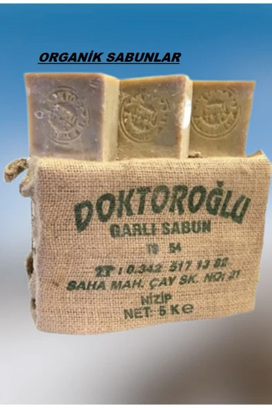 Organik Sabunlar Zeytinyağlı Garlı Sabun Nizip Defne Sabunu Doktoroğlu 24 Adet ürün görseli 1