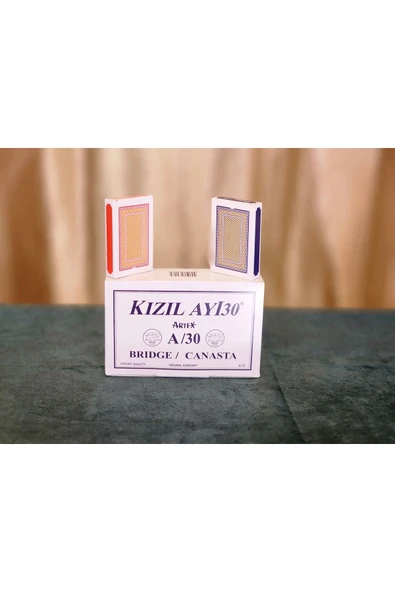 MAÇaccessory KIZILAY BRİÇ 52 OYUN KAĞIDI A30 12 Lİ DESTE - Resim 4