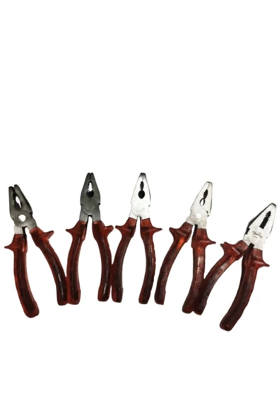 Hırdavatistan 5 ADET AŞINMAZ KALİTELİ KIRMIZI PENSE 180MM ürün görseli 1