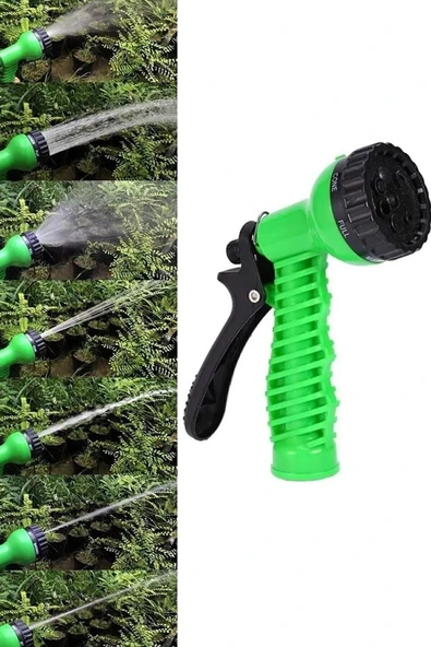 Meşem 4002 Ayarlı Su Tabancası 8 Fonksiyonlu 3 Lü Set Sulama Başlığı 1410 - Resim 2