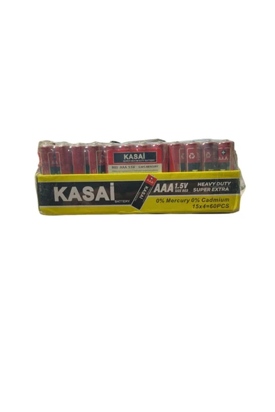 KASAİ Kasai AAA ince kalem pil 1.5V Super Extra 60lı ürün görseli 1