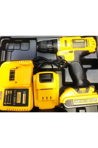 Meşem Şarjlı Darbeli Matkap Çift Akülü Vidalama Li-on 18v - Resim 3