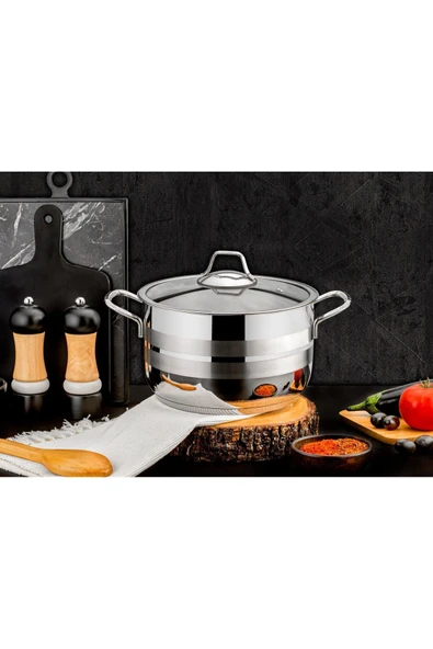 MUTFAKTAN2020 Ekin 2 Parça 20 Cm Derin Tekli Tencere ürün görseli 1