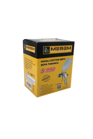 Meşem Astro Boya Tabancası Üstten Hazneli E70 2,2 Meme - Resim 5