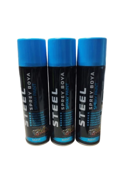 Hırdavatistan KALİTELİ MAVİ SPREY BOYA 3 ADET 600 ML ürün görseli