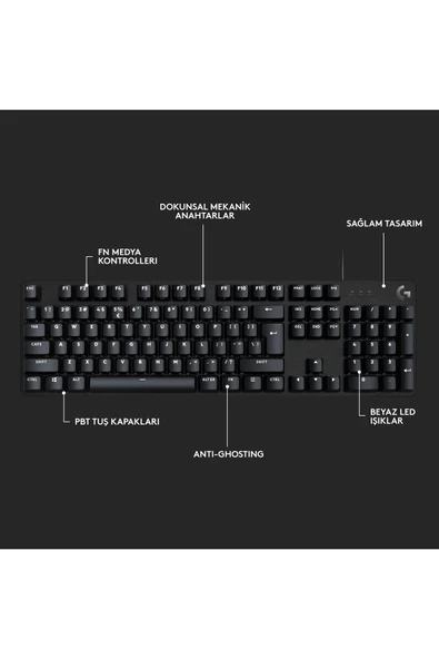 logitech G413 Se 920-010556 Mekanik Oyun Klavyesi - 7