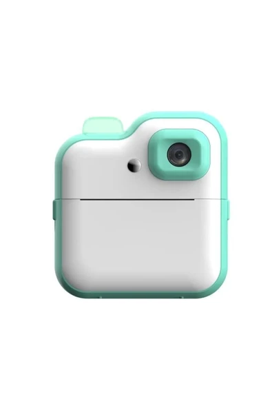 Dijital Video Kayıt Fotoğraf Çocuk Kamerası Anlık Termal Resim Kağıt Baskılı Mavi - 7