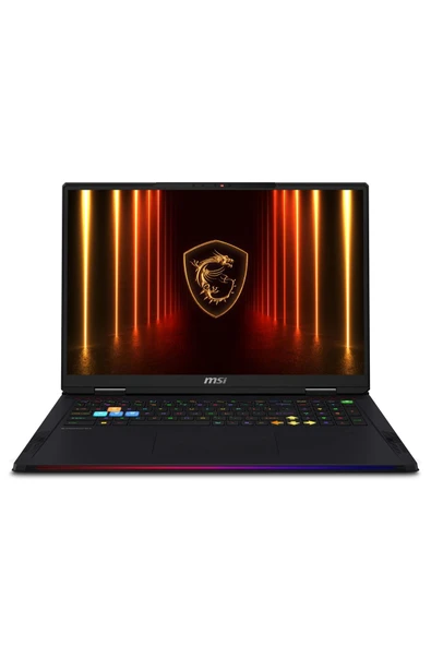 MSI RAIDER 18 HX AI A2XWIG-218TR 16GB RTX5080 Ultra 9 285HX 64GB RAM 4TB SSD 18" UHD+ MINILED 120Hz W11H ürün görseli