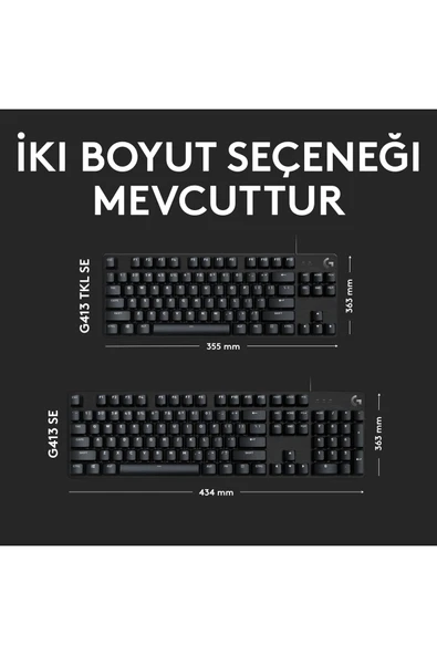 logitech G413 Se 920-010556 Mekanik Oyun Klavyesi - 6