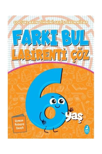 Farkı Bul Labirenti Çöz 6+Yaş Renkitap