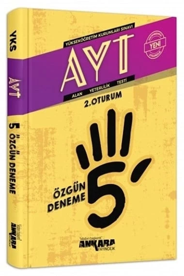 Ankara Yayın Ayt 5 Özgün Deneme 2.Oturum ürün görseli 1