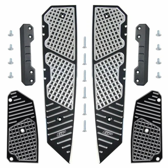 GP KOMPOZİT HONDA FORZA 250 2018-2025 UYUMLU BASAMAK ALÜMİNYUM GRİ - Resim 5