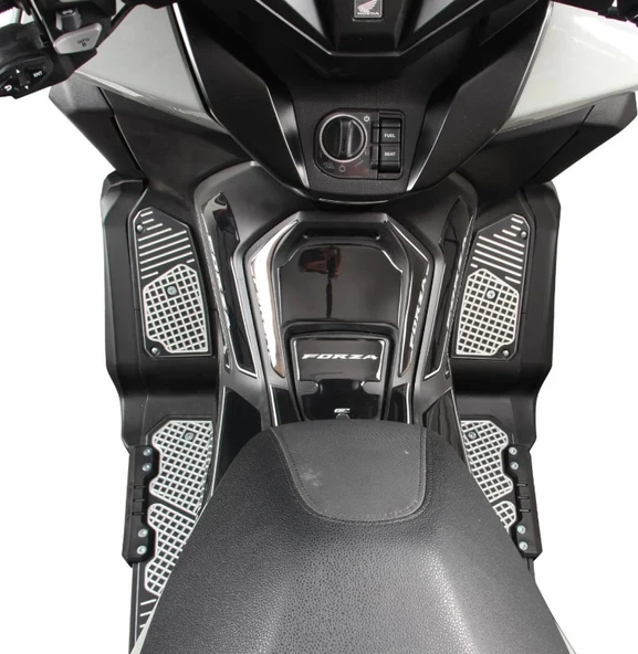 GP KOMPOZİT HONDA FORZA 250 2018-2025 UYUMLU BASAMAK ALÜMİNYUM GRİ - Resim 2