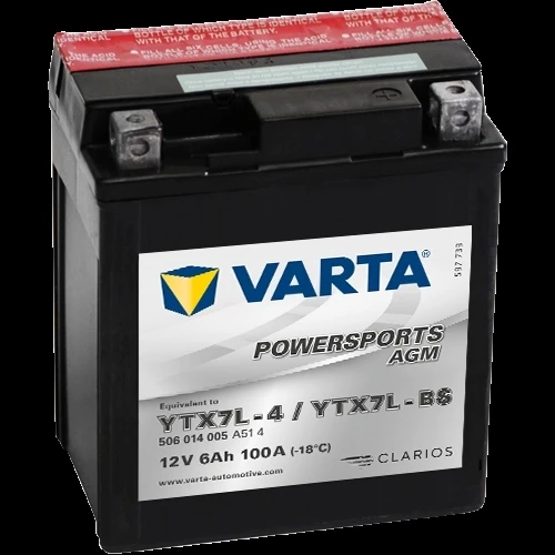 VARTA 12-7 DİK YTX7L - BS - 100A AKÜ ürün görseli 1